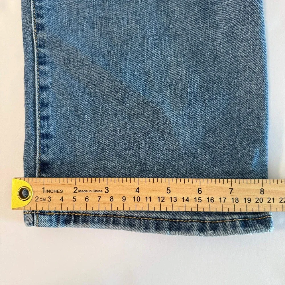 Levis Ribcage Straight Ankle Jeans Mens 31x27 Blue Denim High Rise Button Fly